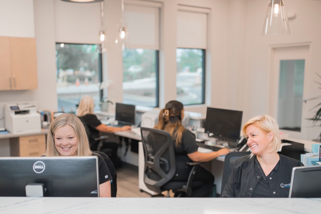 Staff working inside office